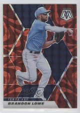 2021 Panini Mosaic Reactive Red Mosaic Prizm Brandon Lowe #175 0x3x