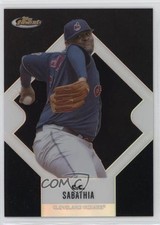 2006 Topps Finest Black Refractor 57/99 CC Sabathia #14 HOF 00ws