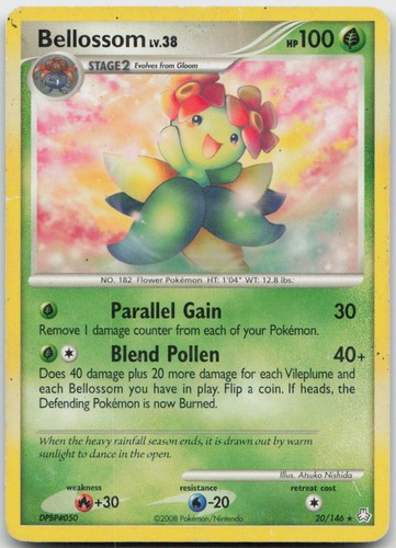 Bellossom 20/146 Rare Legends Awakened Pokemon MP