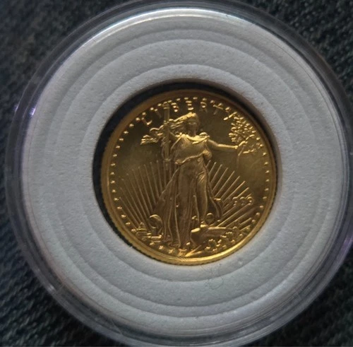 1999 $5 American Gold Eagle 1/10 oz BU - Lustrous Y2K Era - Sharp-NO RESERVE