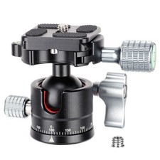 Tripod Head Mini Ball Head 360 Panoramic Head with 1/4" Screw Arca Type Quic...