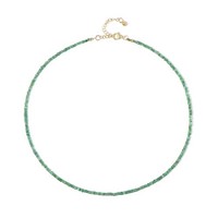 Cavill Sambia Smaragd Halskette 23,64Ct Sterling Silber Vergoldet GrüN