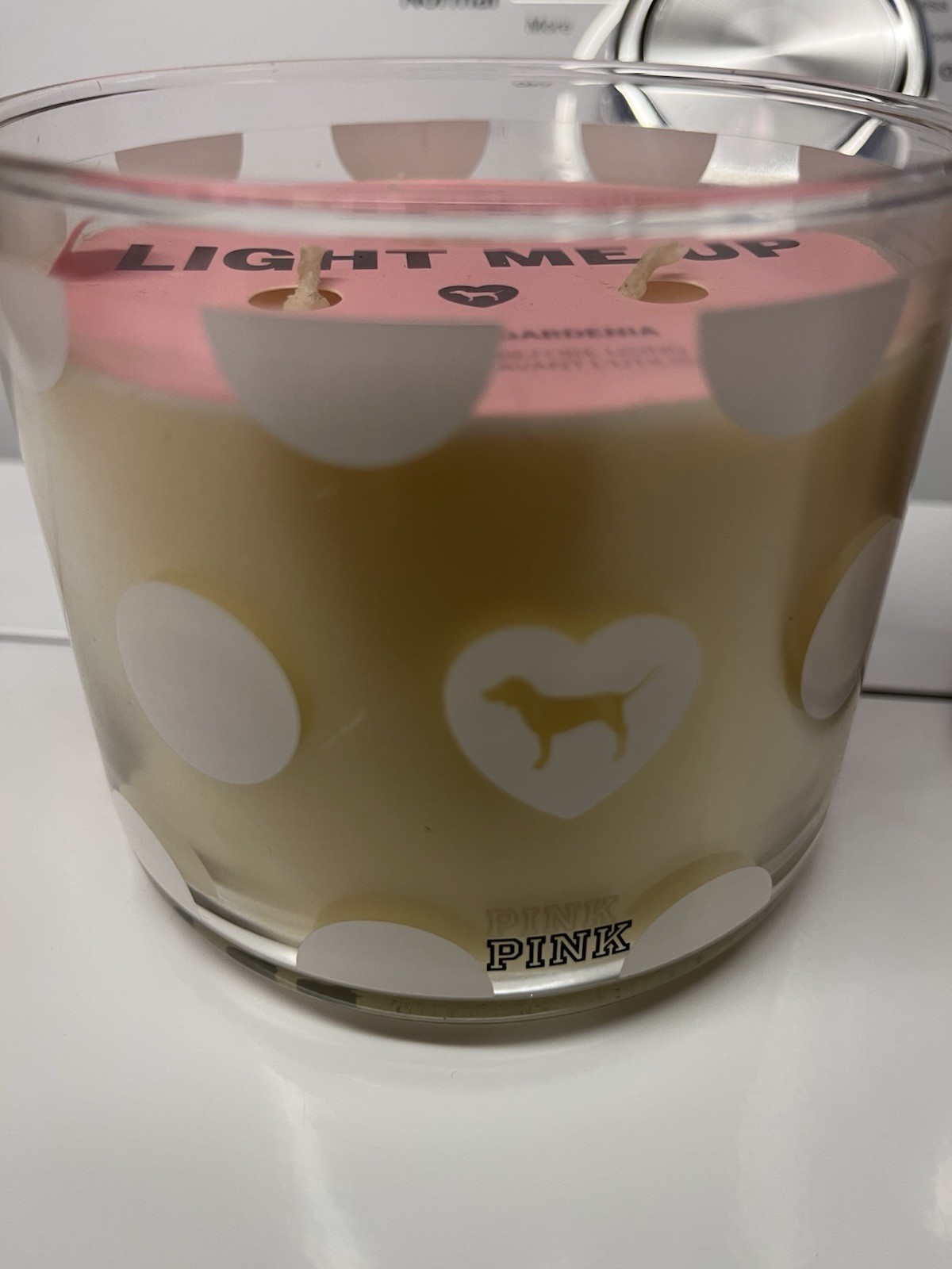 Victoria's Secret pink light me up candle retired or All that Glistens