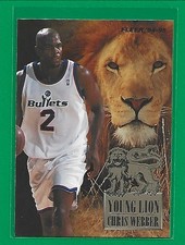 1994-95 Fleer - Young Lion Chris Webber #6 of 6 Washington Bullets 