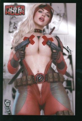 Power Hour Preview #3A Lady Deadpool Cosplay Marvel X-Men Shikarii LE325