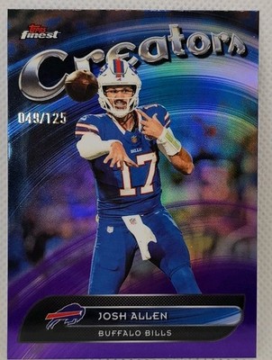 Josh Allen *49/125* 2025 Topps Finest Creators CR-4 Buffalo Bills /125  Numbered