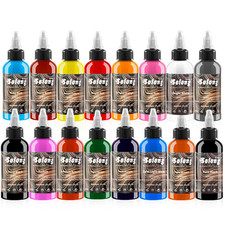 16PCS Color Tattoo Ink Set 1Oz 30Ml Pigment Kit Professional Solong