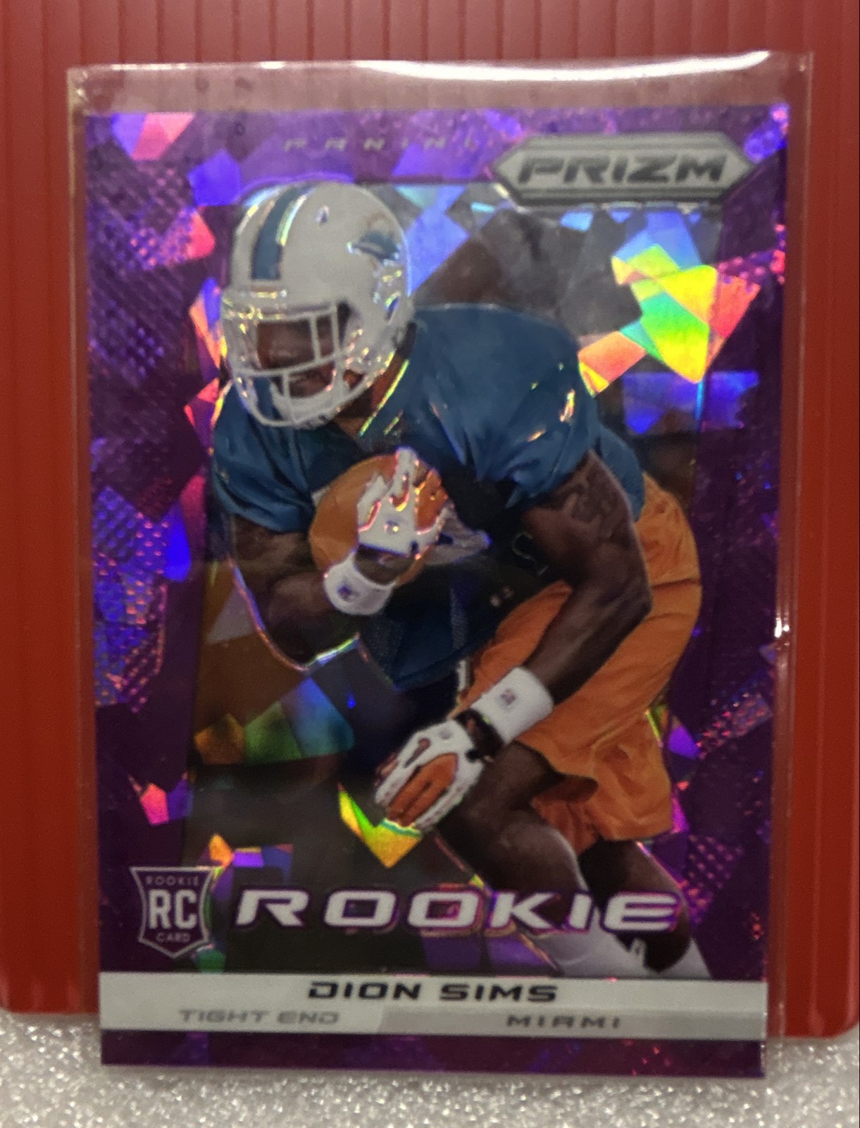 Dion Sims Panini Prizm #231 Purple Cracked Ice