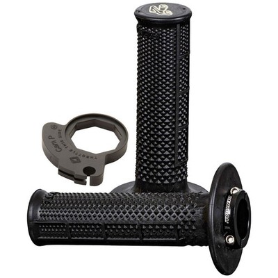 Renthal Ultra-Tacky Tapered Half Waffle Mx R-Works Lock-On Grips - 2136750016