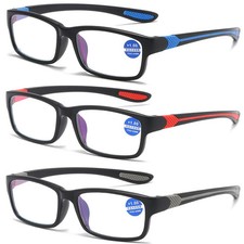 Sports Anti-Blue Light Reading Glasses Reader 1.0 1.5 2.0 2.5 3.0 3.5 4 NEW