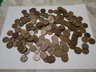Mixed Lot of 190 US Copper Wheat Pennies Mixed Years Estate Find