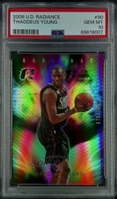2008-09 Upper Deck Radiance /299 Thaddeus Young #90 PSA 10 GEM MT 1ek2