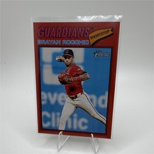 2026 Topps Heritage Brayan Rocchio Card Lot 2 Cards red and purple parallels