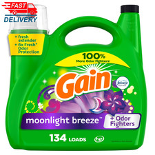 Liquid Laundry Detergent, Moonlight Breeze Scent, 194 Fl Oz, 134 Loads 0.13 per gallon