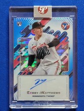 2025 Zebby Matthews Topps Pristine Blue Auto #/75 Autographs Twins