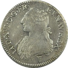 FRANKREICH, &Eacute;cu Louis XVI aux lauriers 1790 Bordeaux