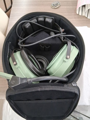 #ad DAVID CLARK H10 80 AVIATION HEADSET W M 4 MICROPHONE DUAL PLUG $60.00