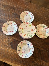 Pinkini Martini Piatti da Cocktail Donna di Rosanna Set di 4 In Scatola 8,25”