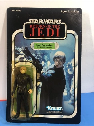 1983 Luke Jedi MOC Vintage Star Wars ROTJ Jedi 77 Back Figure NEW 👀