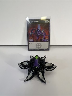 Bakugan Crakanoid Black Darkus Geogan Rising B500 Battle Brawlers W/ Card NICE