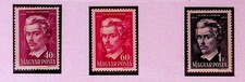 HUNGARY Sc 848-50 NH ISSUE OF 1949 - S.PETOFI - (LN25)