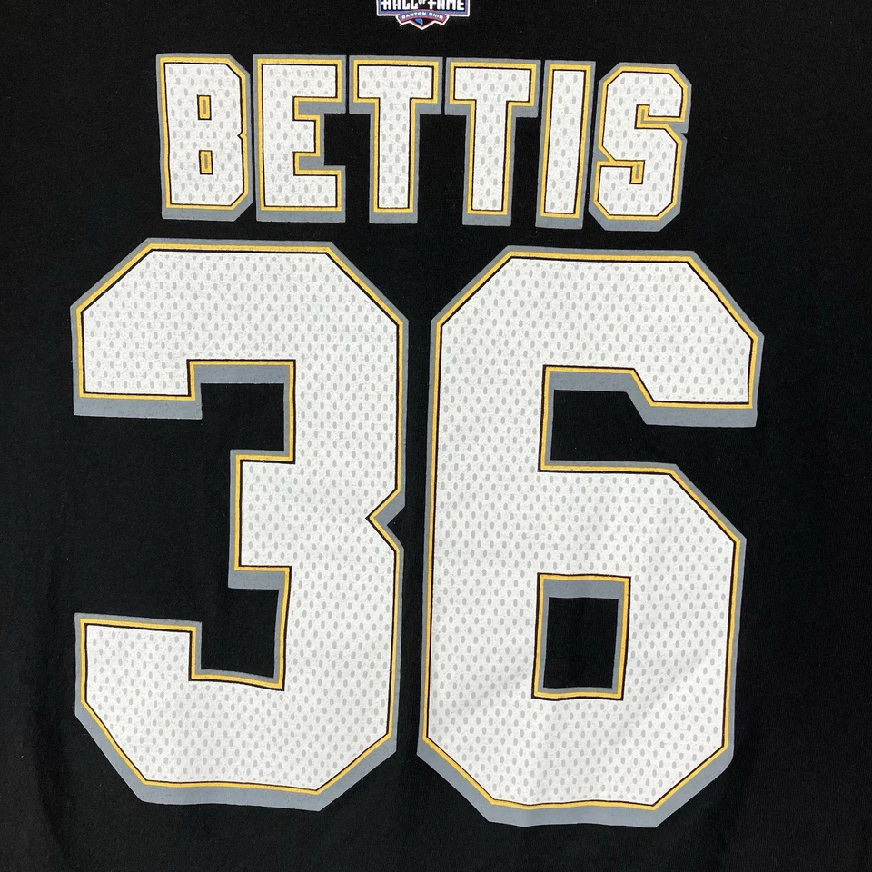 STEELERS JEROME BETTIS #36 两面 2XL 黑色 T 恤名人堂 2015 — 第 4/4 张图片