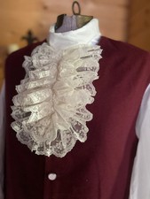 Colonial cravat lace neck ruff