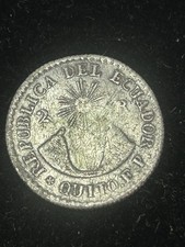 SASA 1837 FP Ecuador 2 Rare 2 Reales Silver Coin