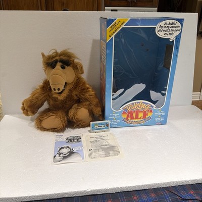 Talking Alf Plush Coleco Storytelling Alien Cassette Player With Box 1986 18''