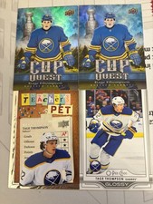 Upper Deck Tage Thompson Buffalo Sabres NHL 5 Card Lot Cup Quest Legends OPC