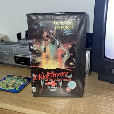 A Nightmare On Elm Street 4 Dream Master VHS ex Rental Big Box CLAMSHELL UK PAL