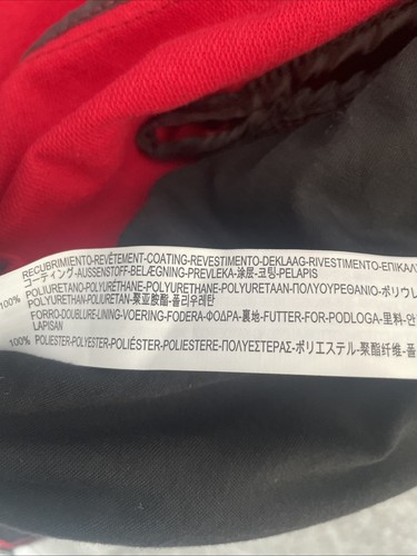 Zara Man Red Biker Jacket Polyester & Cotton Size XL - Leather Look - Picture 11 of 11