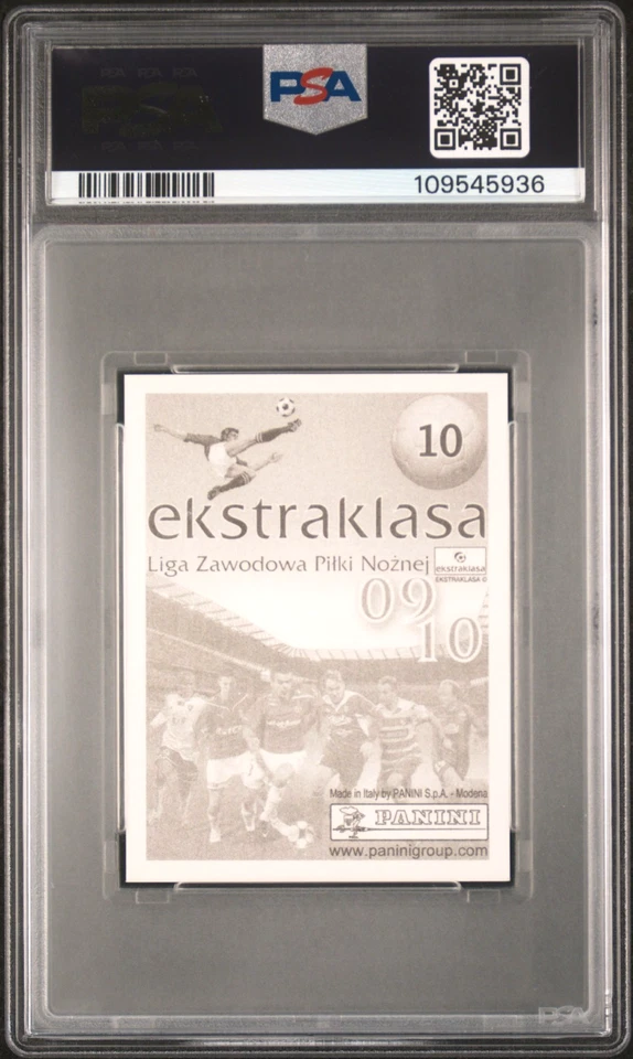 ROBERT LEWANDOWSKI 2009 帕尼尼 EKSTRAKLASA #10 新秀 PSA 7 流行音乐 1 (8 高)  — 第 2/2 张图片