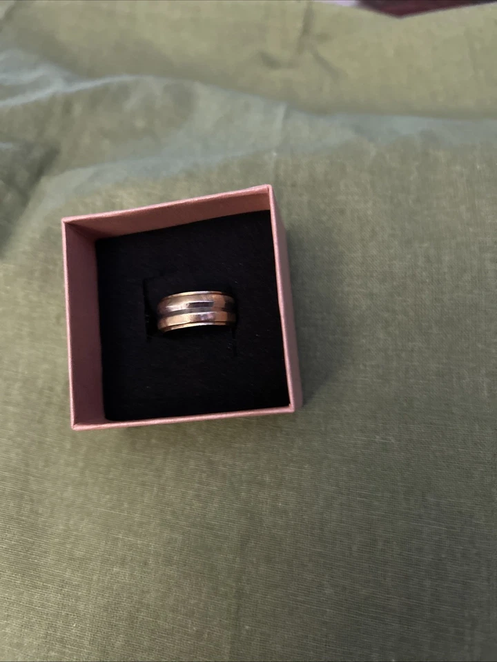 Keepsake 2tone 14K Gold/White Gold 1/2in Wide Women’s Wedding Band Size 6 - Image 4 of 4