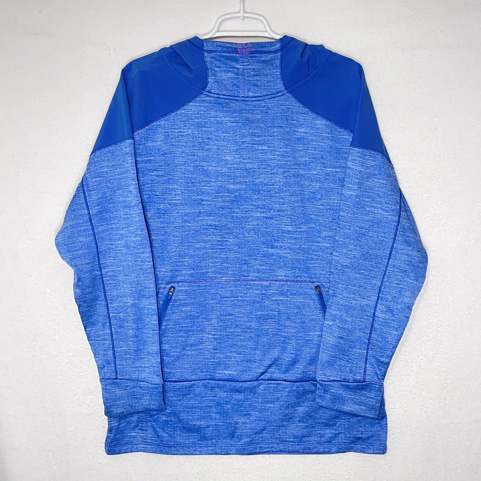 The North Face Dynamix Hoodie Women's XL Blue Soft Inside Pullover Zip Pockets