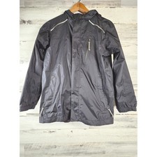 LL Bean Lightweight Rain/Wind Jacket Kids 14-16 Large Black Mesh Lined