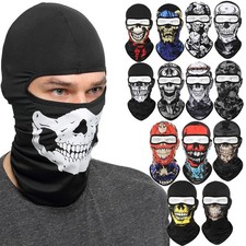 Ghost Skull Balaclava Face Mask UV Protection Ski Motorcycle Running Sun Hood