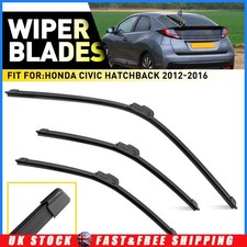 For Honda Civic 2012-2016 Full Set Front & Rear Windscreen Wiper Blade 26"18"18"