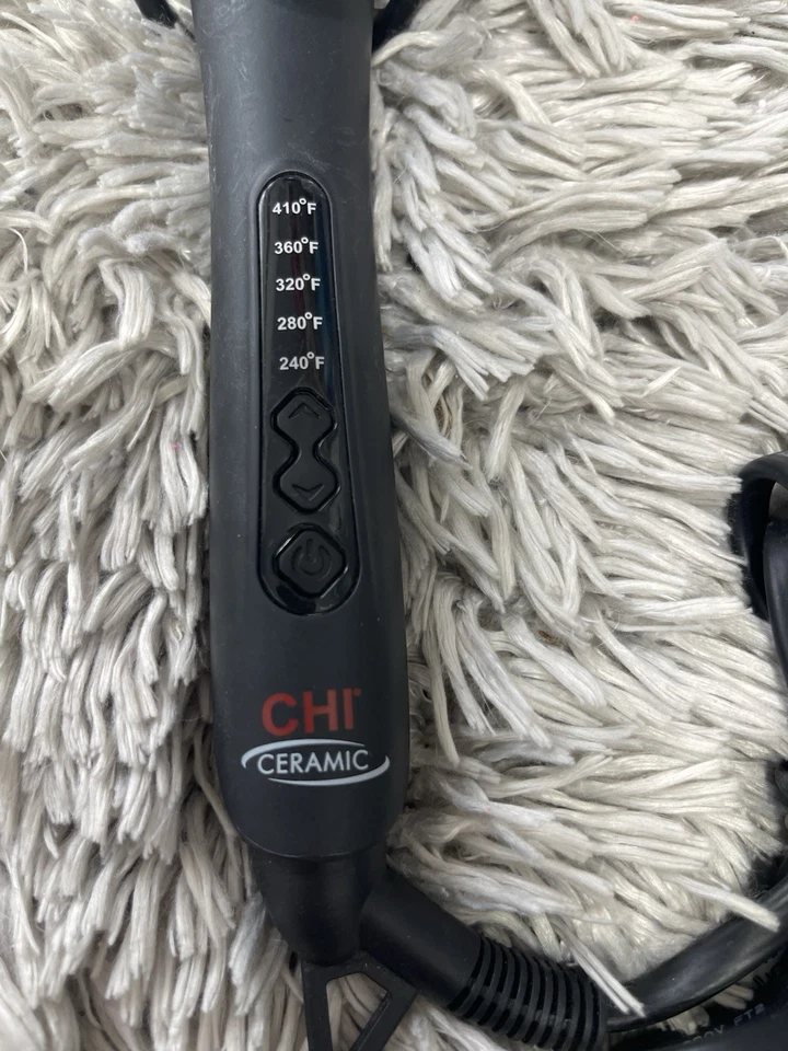 CHI Ceramic Digital Tourmaline 1" Curling Iron, Black & Gold CA2305 Tested Works - Image 2 of 4