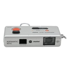 Agfa Agfamatic 901E Motor Pocket Camera - Color Apotar Optics Silver