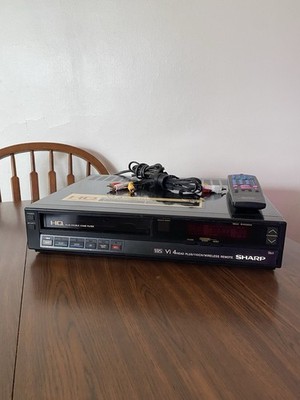 *RARE* Sharp VC-797U VCR Video Cassette Recorder 4-Head *TESTED* W/ Remote