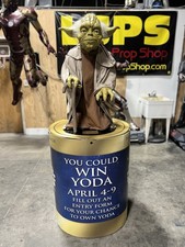 Life Size Star Wars Phantom Menace Yoda Promo Display Very Rare 1:1 Statue