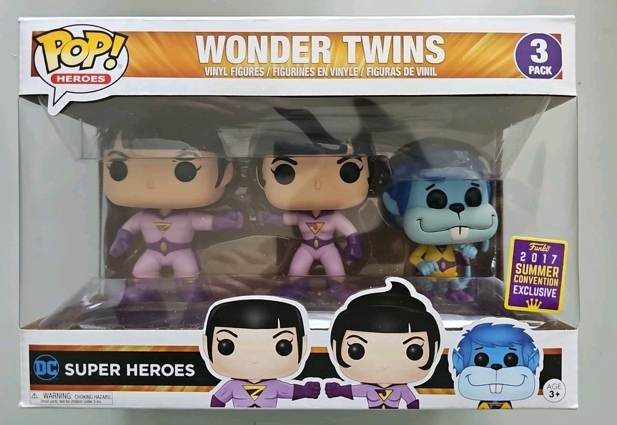【中古】 BABYL FUNKO POP！ フィギュア 3体セット Funko POP Heroes Wonder Twins 3-Pack DC Comics 2017 Summer