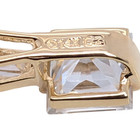 VINTAGE ESTATE SOLID 14K YELLOW GOLD PRINCESS BAGUETTE CZ PENDANT #8115 — photo 5