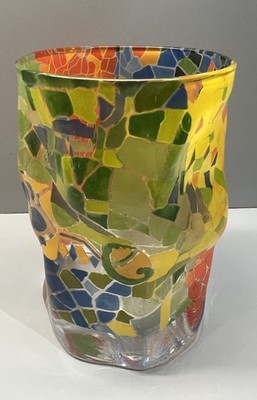Bormioli Rocco Mosaic Pattern Glass Cup