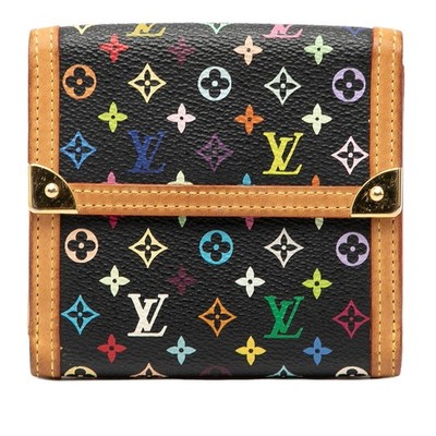 LOUIS VUITTON Monogram Wallet M92984 Black Portemonnaie Billet Carte Credit
