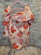 Asos Luxe Floral Print Knee Length Formal Dress Size 20