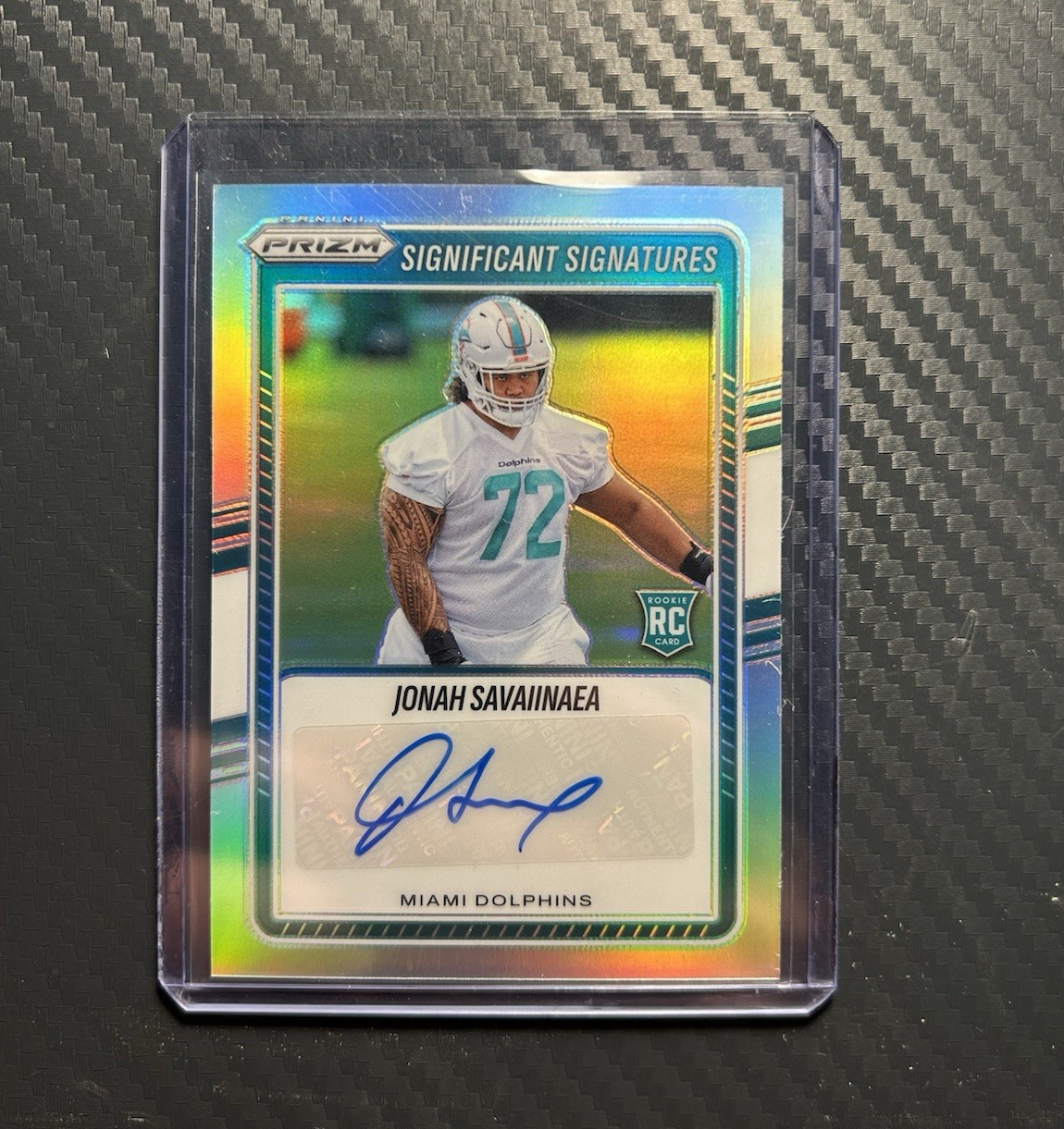 Panini 2025 Prizm Significant Signatures Jonah Savaiinaea RC Auto SSI-JOS