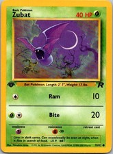 Zubat 70/82 Common Team Rocket Pokemon 1st Edition Near Mint