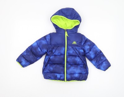 Snozu gefütterte Jacke Jungen blau, 3 Jahre, Wintermantel mit Kapuze
